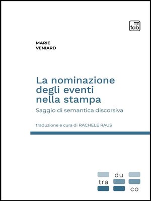 cover image of La nominazione degli eventi nella stampa